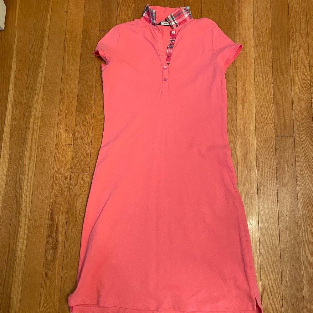 VGUC Lands' End Pink SS Polo Dress, Madress collar, W XXS/P, 0